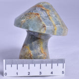 BLUE ONYX MUSHROOM CARVING P474