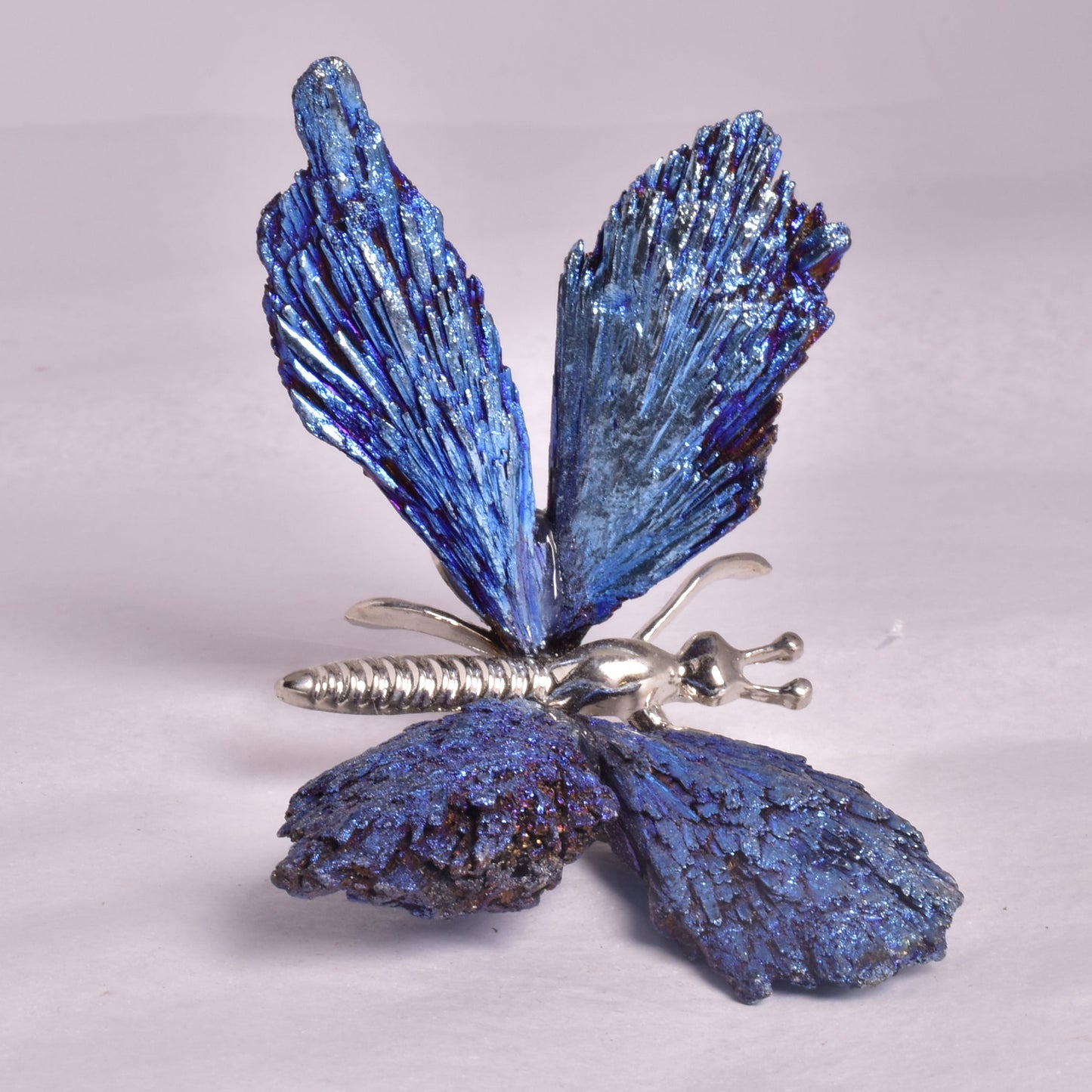 TITANIUM AURA KYANITE BUTTERFLY P935