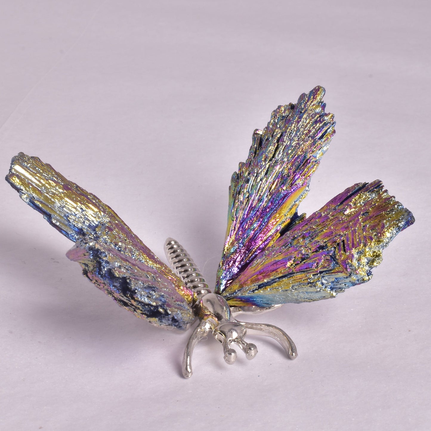TITANIUM AURA KYANITE BUTTERFLY P923