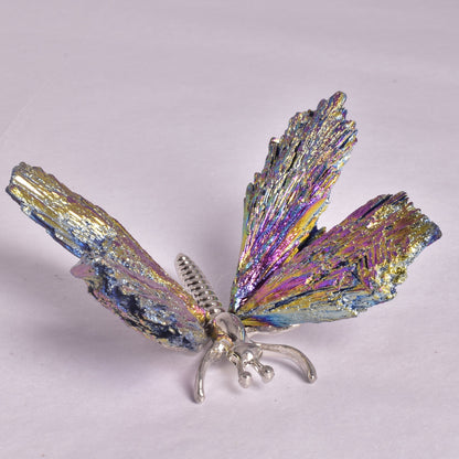 TITANIUM AURA KYANITE BUTTERFLY P923