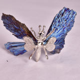 TITANIUM AURA KYANITE BUTTERFLY P924