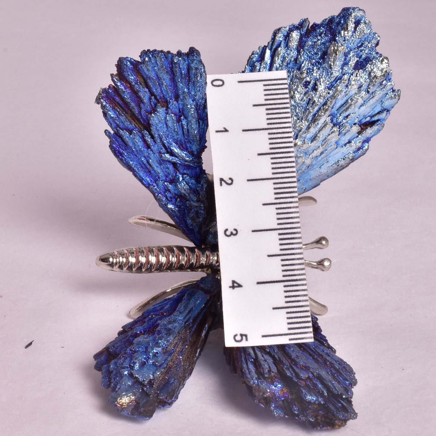 TITANIUM AURA KYANITE BUTTERFLY P924
