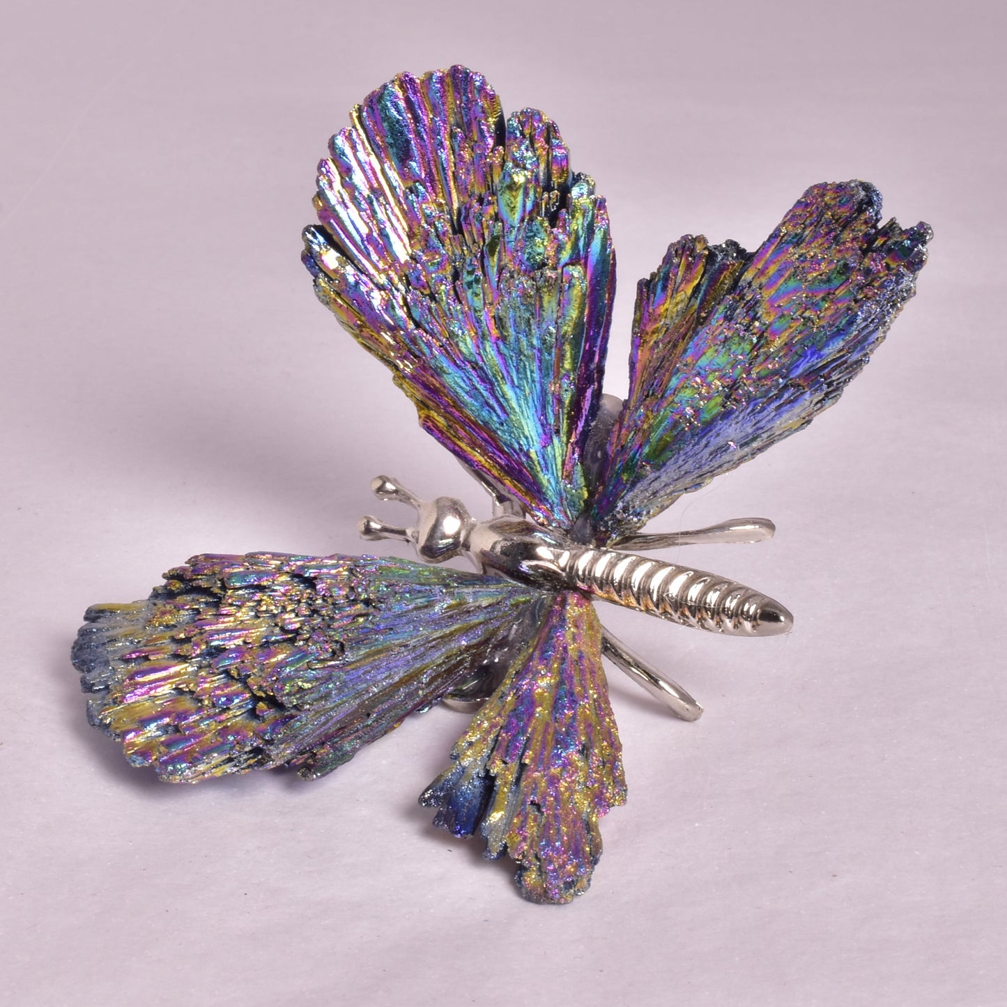 TITANIUM AURA KYANITE BUTTERFLY P926