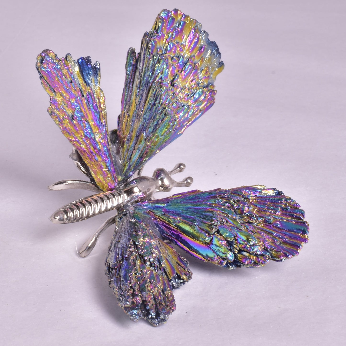 TITANIUM AURA KYANITE BUTTERFLY P926