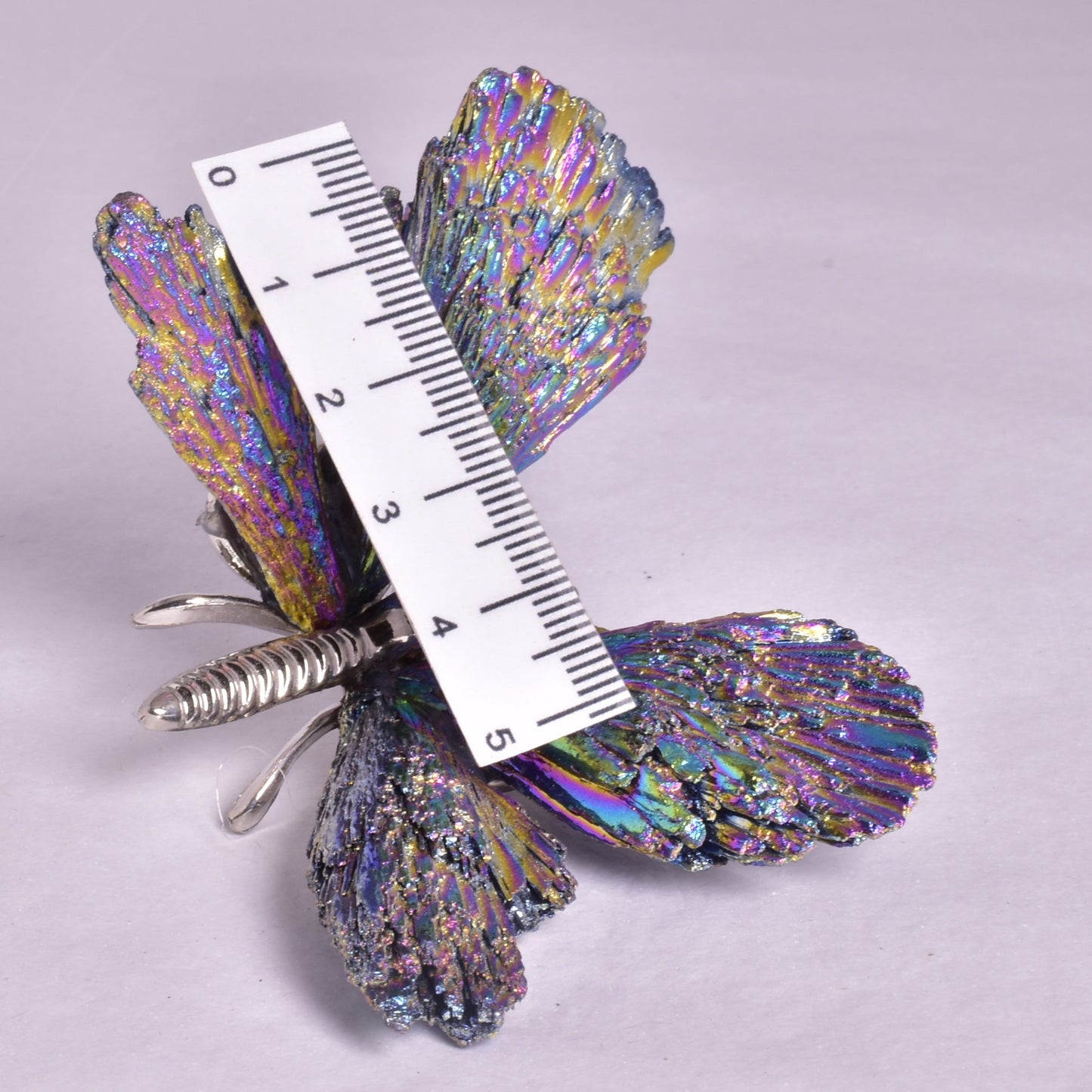 TITANIUM AURA KYANITE BUTTERFLY P926