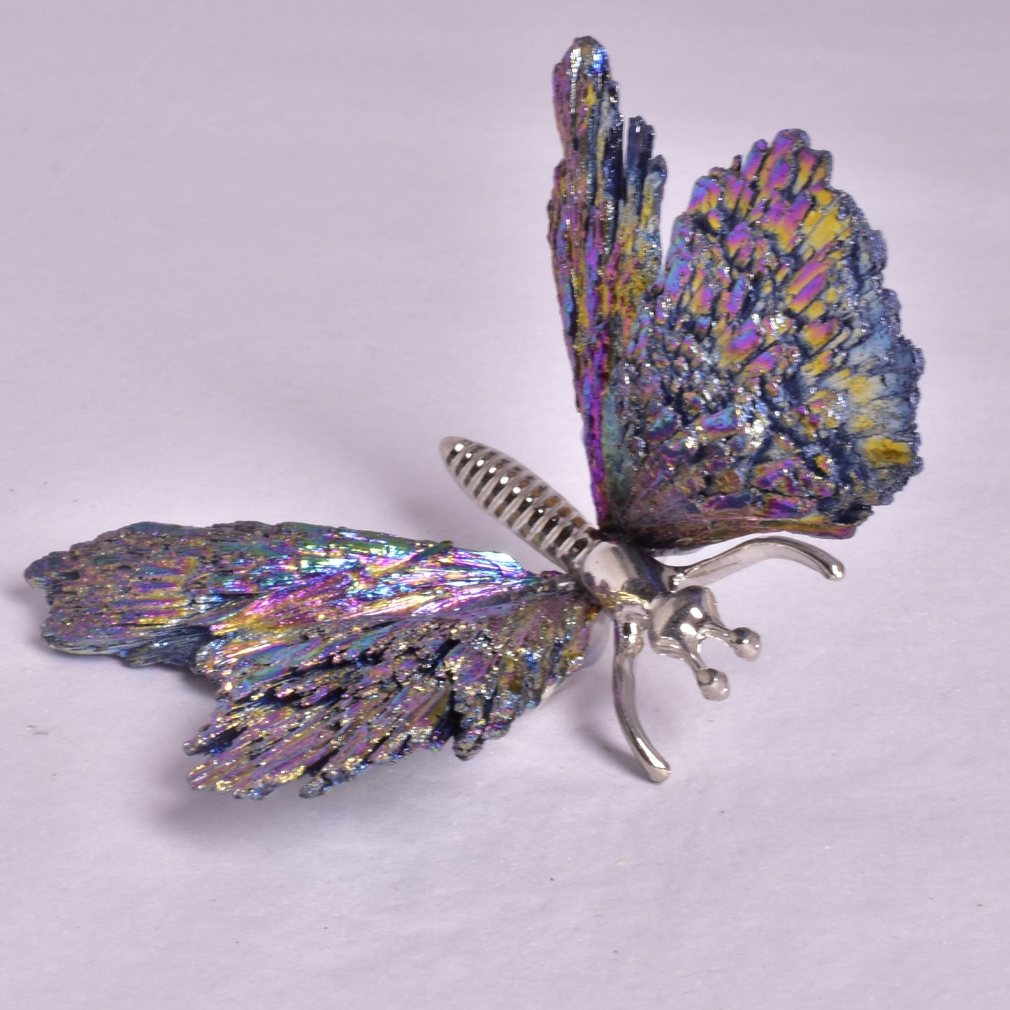TITANIUM AURA KYANITE BUTTERFLY P926