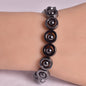 HEMATITE BEADED BRACELET J155
