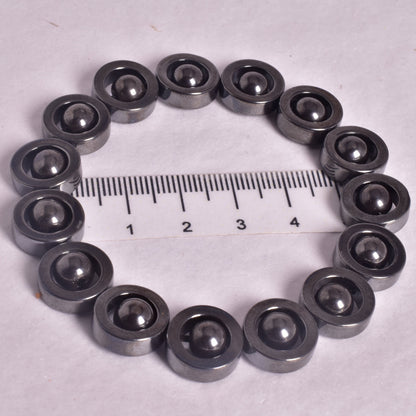 HEMATITE BEADED BRACELET J155
