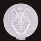 SELENITE ROUND WOLF CHARGING PLATE SE37