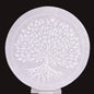 SELENITE TREE OF LIFE ROUND CHARGING PLATE SE6
