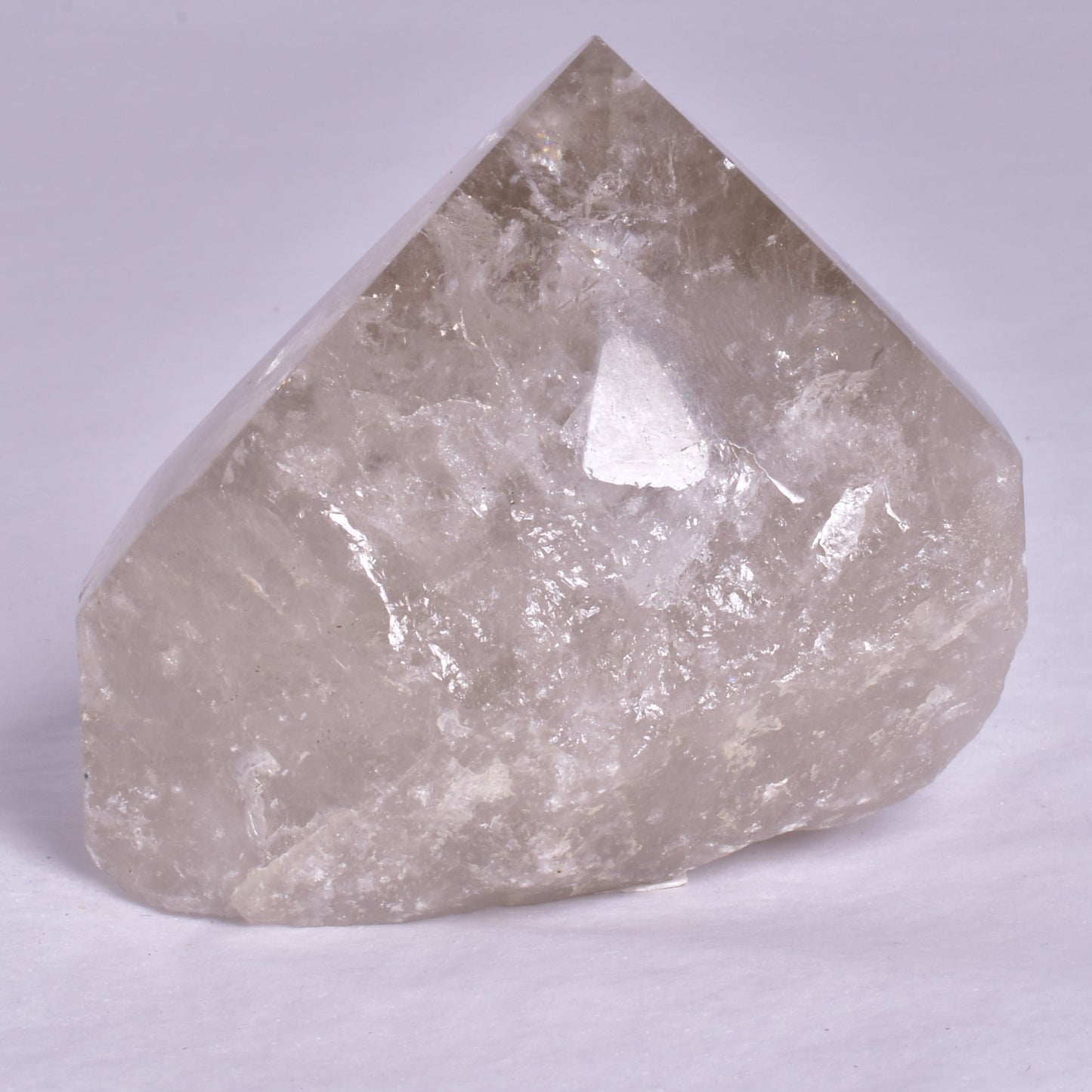 SMOKEY QUARTZ CRYSTAL POINT 6 SIDED P666