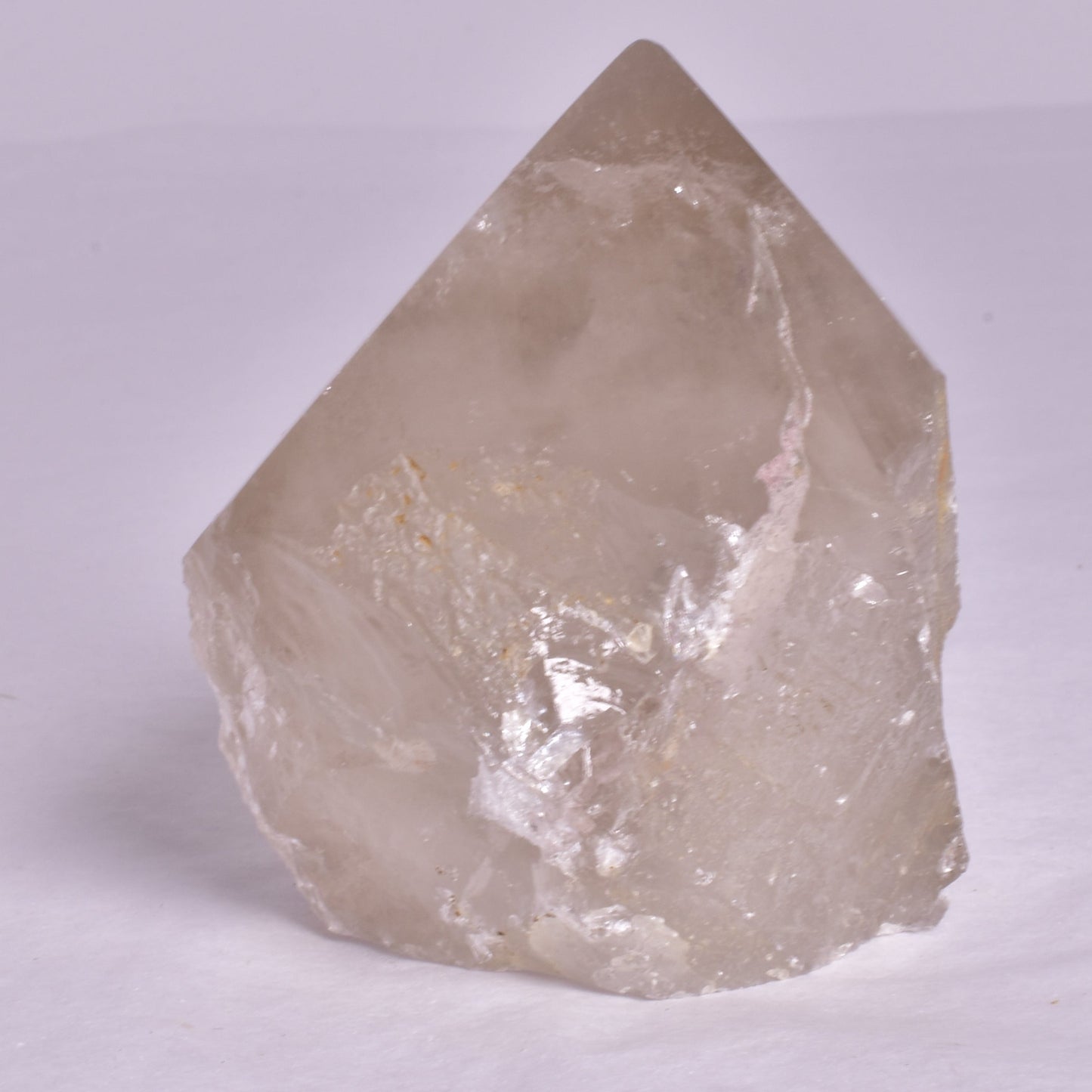 SMOKEY QUARTZ CRYSTAL POINT 6 SIDED P670