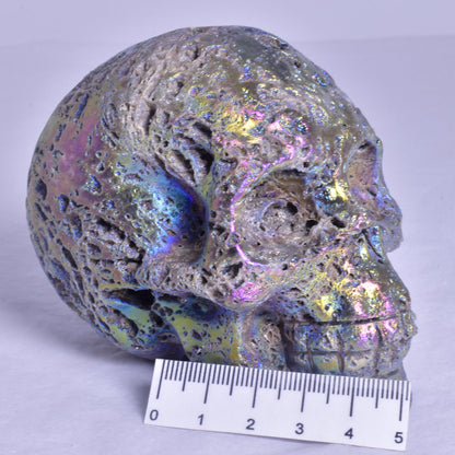 AURA SPHALERITE CARVED SKULL P672