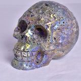 AURA SPHALERITE CARVED SKULL P672
