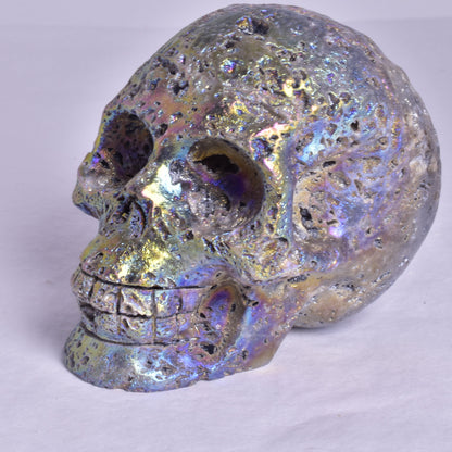 AURA SPHALERITE CARVED SKULL P672