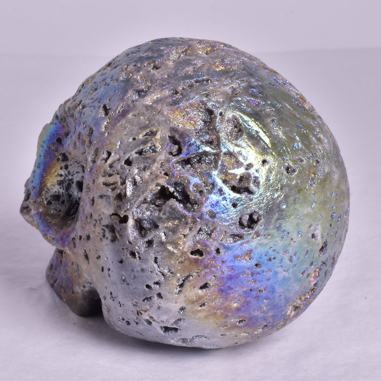 AURA SPHALERITE CARVED SKULL P672