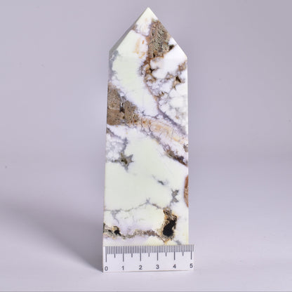 LEMON CHRYSOPRASE with MAGNESITE GENERATOR, POINT P967