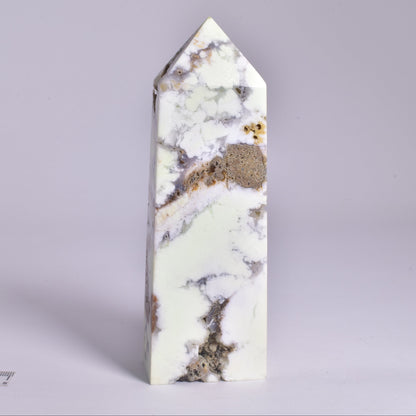 LEMON CHRYSOPRASE with MAGNESITE GENERATOR, POINT P967