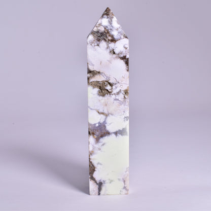 LEMON CHRYSOPRASE with MAGNESITE GENERATOR, POINT P969