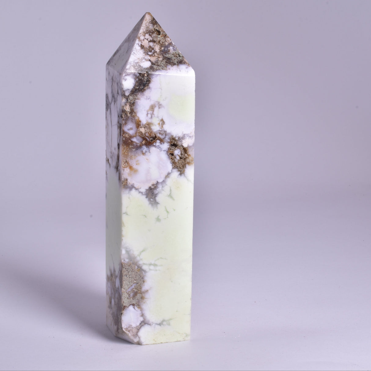 LEMON CHRYSOPRASE with MAGNESITE GENERATOR, POINT P969