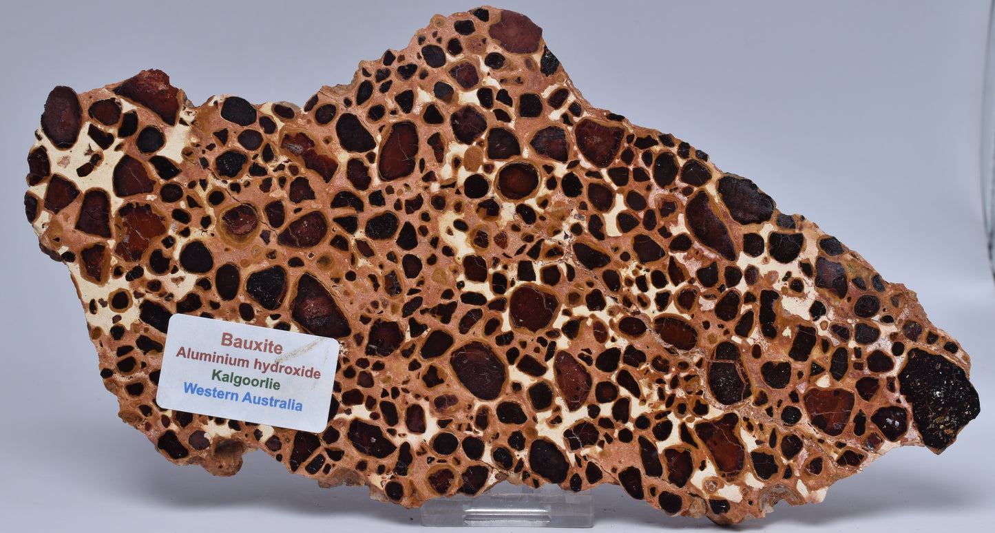 BAUXITE, Aluminium Hydroxide, Polished Slice, Kalgoorlie WA S290