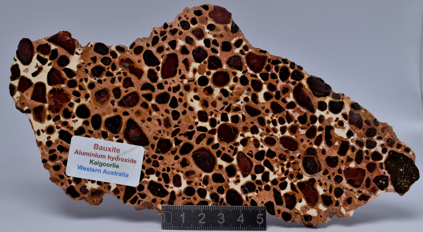 BAUXITE, Aluminium Hydroxide, Polished Slice, Kalgoorlie WA S290