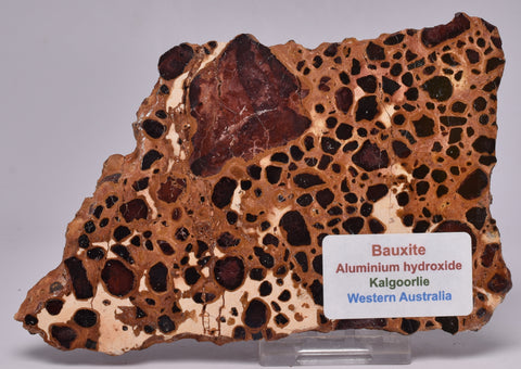 BAUXITE, Aluminium Hydroxide, Polished Slice, Kalgoorlie WA S293