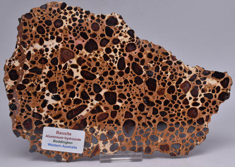 BAUXITE, Aluminium Hydroxide, Polished Slice, Kalgoorlie WA S194