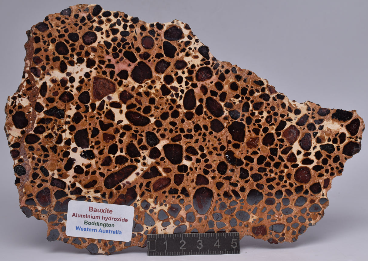 BAUXITE, Aluminium Hydroxide, Polished Slice, Kalgoorlie WA S194