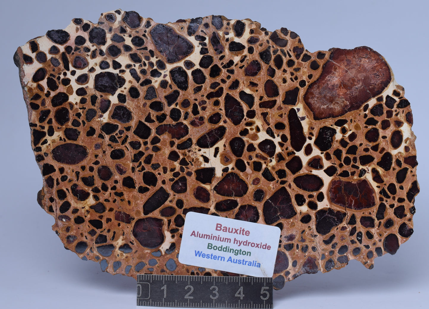 BAUXITE, Aluminium Hydroxide, Polished Slice, Australia S450