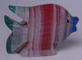 DYED ONYX FISH CARVING P339