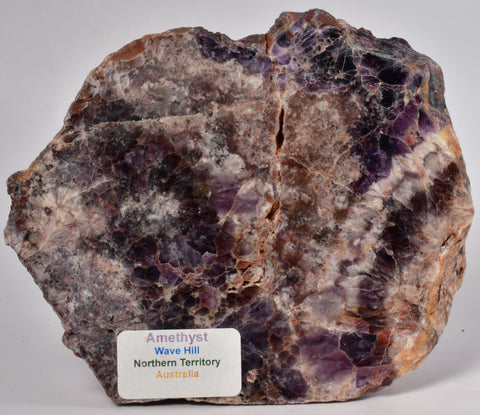 AMETHYST SLICE, from WAVE HILL, AUSTRALIA S561