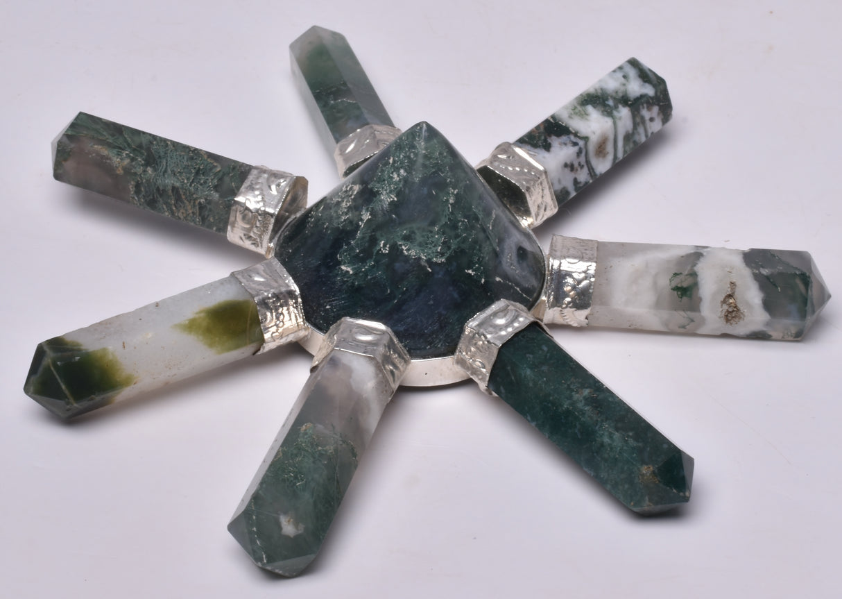 MOSS AGATE 7 POINT/GENERATOR P192