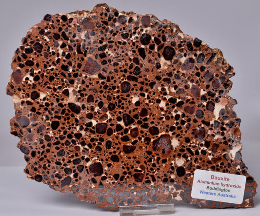 BAUXITE, Aluminium Hydroxide, Polished Slice, Australia S347