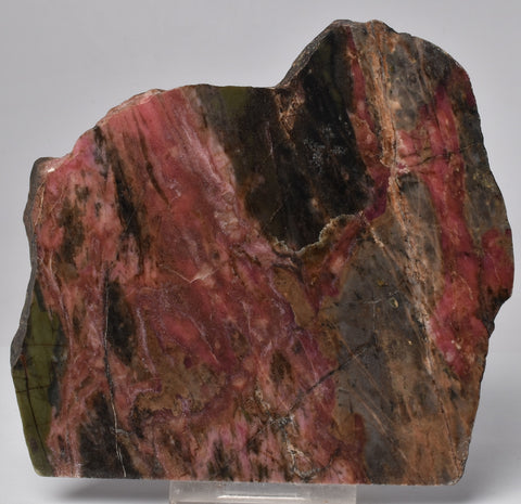 RHODONITE POLISHED SLICE, AUSTRALIA S485