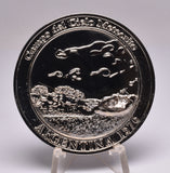 SILVER COIN WITH CAMPO DEL CIELO METEORITE MT95