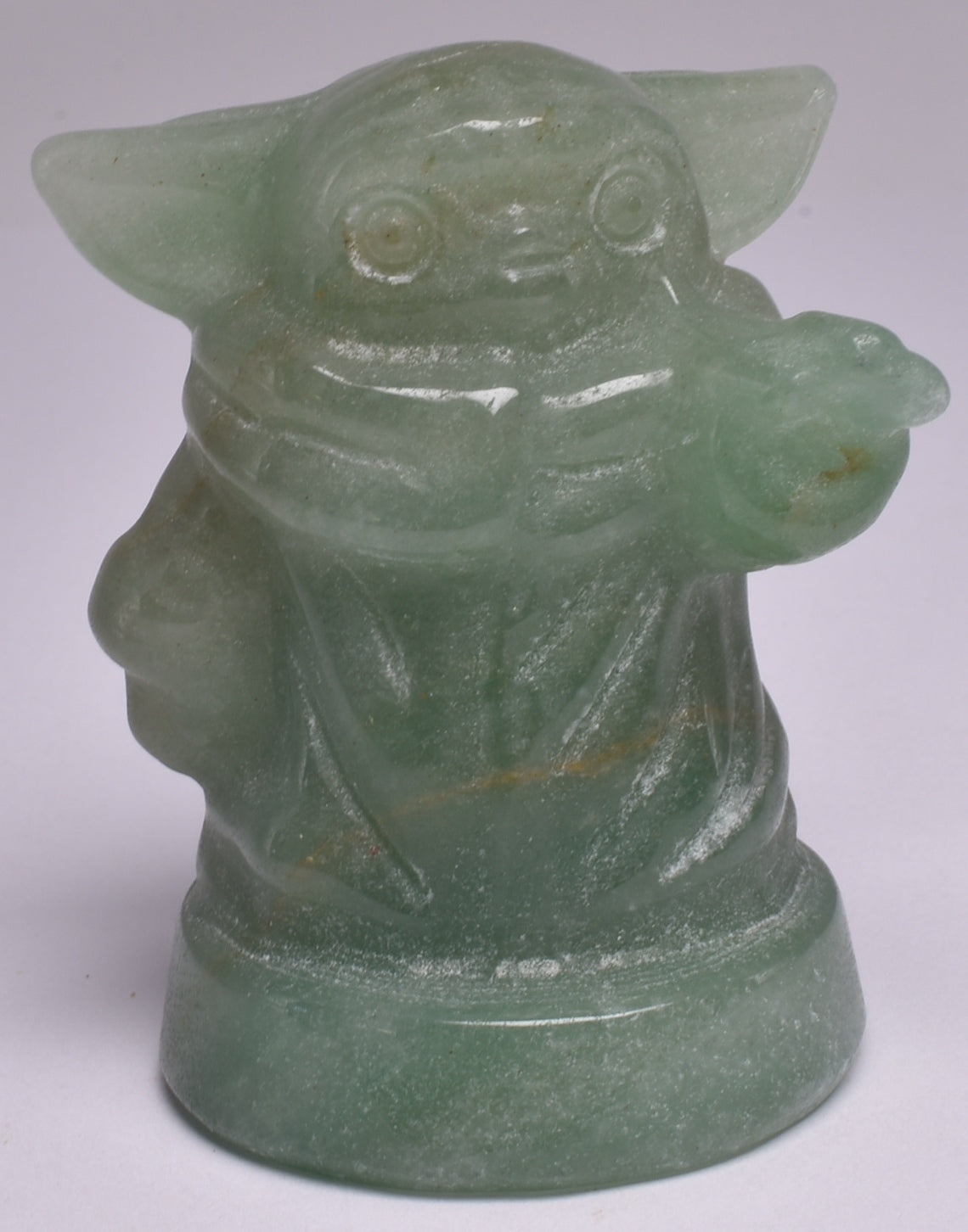 CARVED GREEN AVENTURINE BABY YODA P943