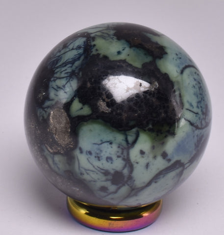 VIVIANITE  POLISHED MINERAL SPHERE P628