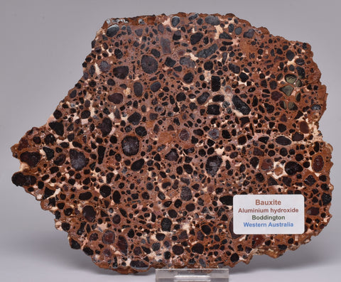 BAUXITE, Aluminium Hydroxide, Polished Slice, Australia S426