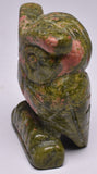 UNAKITE CRYSTAL CARVED OWL P94