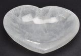 SELENITE HEART SHAPE BOWL 8.5 CM SE2