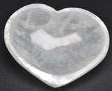 SELENITE HEART SHAPE BOWL 8.5 CM SE2