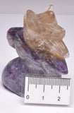 FLUORITE CRYSTAL UNICORN CARVING 5.5 cm P49