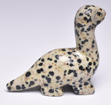 CRYSTAL DALMATION JASPER DINOSAUR CARVING P50