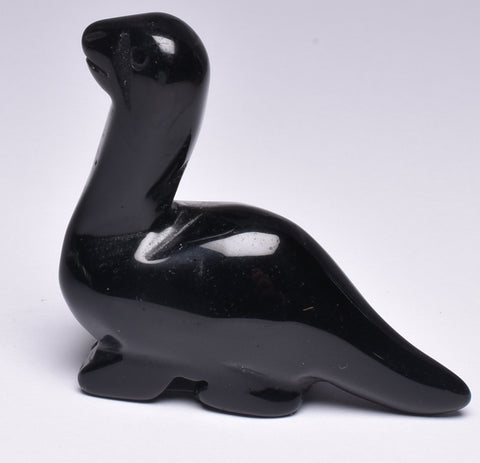 BLACK ONYX  DINOSAUR CARVING P51