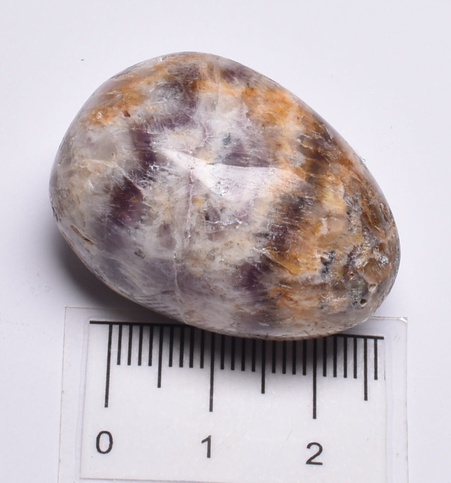 CHEVRON AMETHYST EGG TUMBLE P61