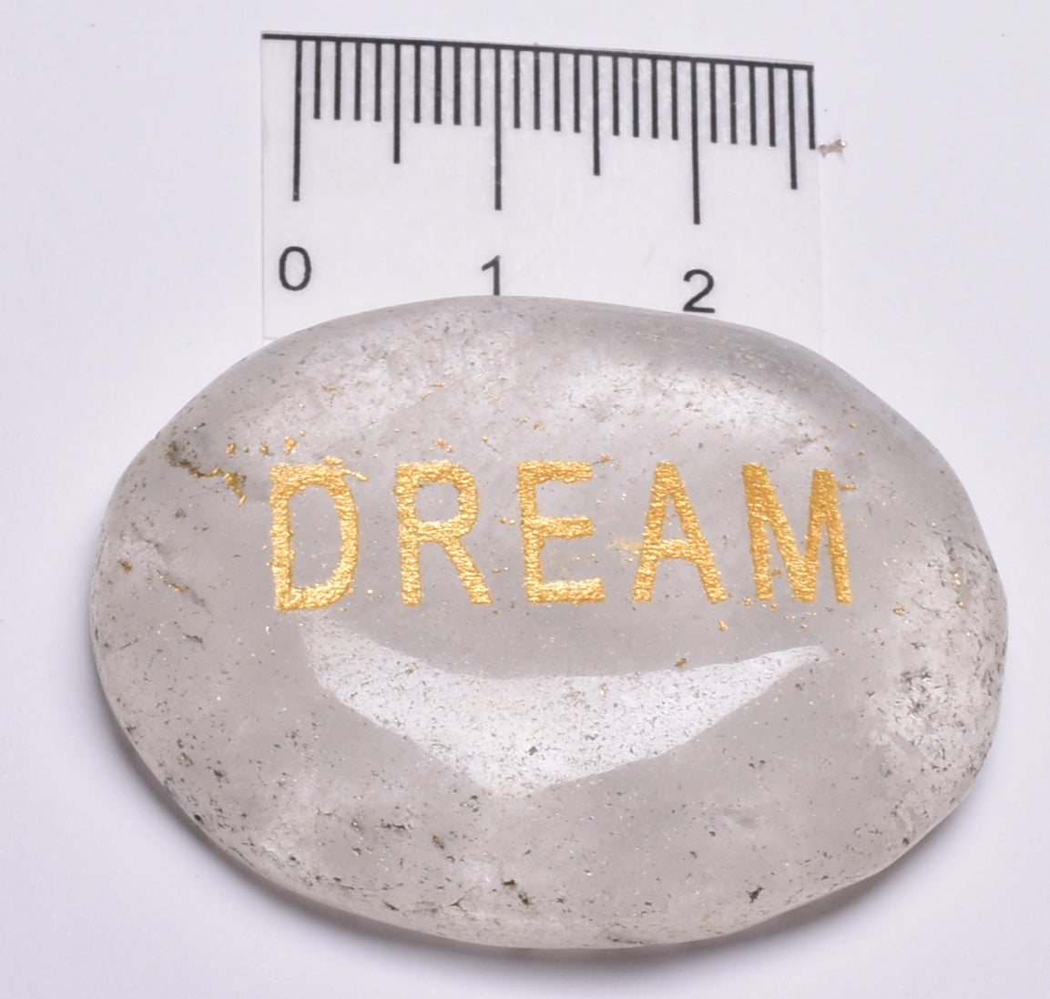 INSPIRATIONAL QUARTZ DREAM ENGRAVED CRYSTAL PALM STONE P64