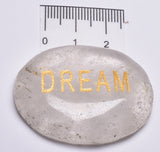 INSPIRATIONAL QUARTZ DREAM ENGRAVED CRYSTAL PALM STONE P64