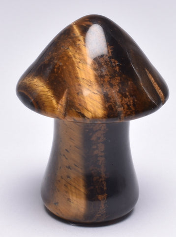 TIGER EYE MUSHROOM CRYSTAL CARVING P36