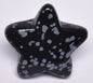 SNOWFLAKE OBSIDIAN CRYSTAL STAR CARVING P960